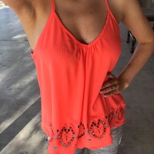 Aztec Detailed Coral Razorback Tank!!